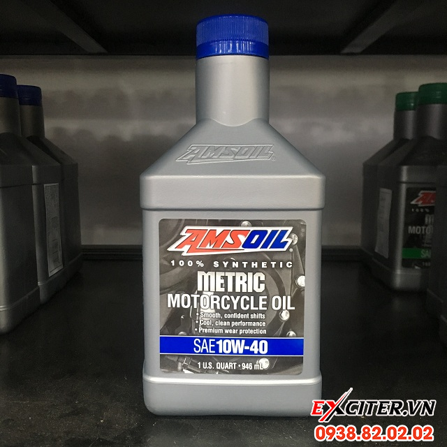 Nhớt amsoil 10w40 synthetic metric cho exciter 150 - 1