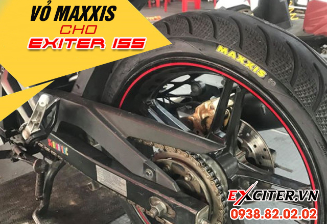Exciter 155 thay vỏ maxxis có được không size nào phù hợp - 3