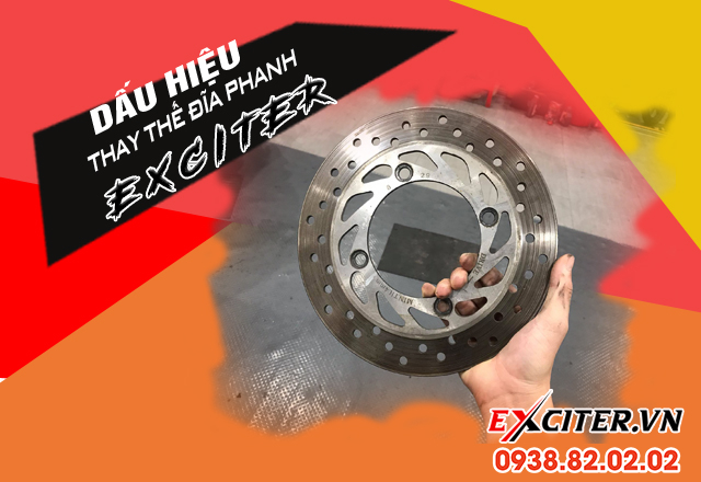 Dấu hiệu đĩa phanh exciter 155 bị hư hỏng cần được thay thế - 1