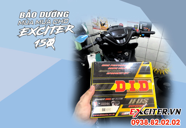 Exciter 150 đi trong mùa mưa cần bảo dưỡng những gì - 5