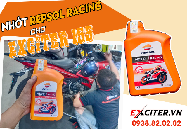 Nhơt repsol racing thay cho exciter 155 đi co bôc không - 2