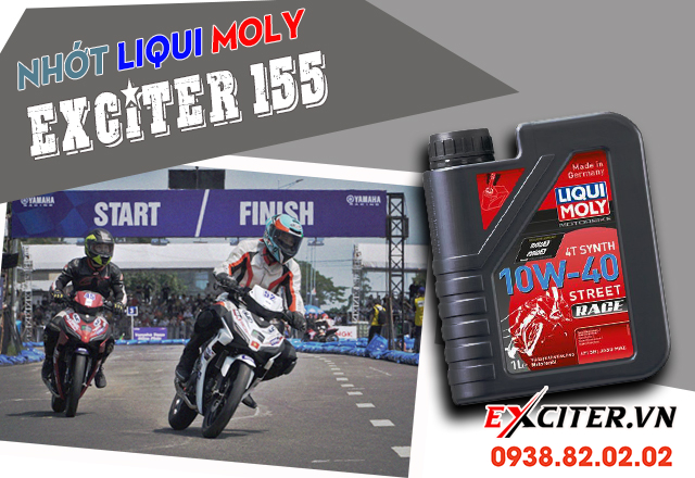 Exciter 155 thay nhơt liqui moly race 10w40 chay đương xa co ôn không - 1