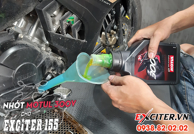 Thay nhơt motul 300v cho exciter 155 chay co tôt không - 3