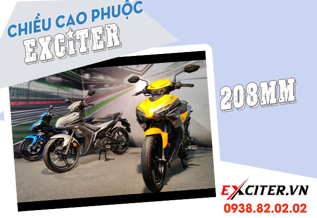 Chiêu cao phuôc exciter 155 bao nhiêu thay loai nao phu hơp - 1