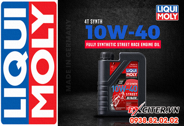 Liqui moly 10w40 street race thay cho exciter 155 đi đường hỗn hợp co tốt không - 1