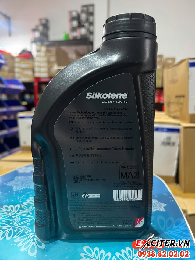 Nhớt fuchs silkolene super 4 10w40 1l cho xe exciter - 2