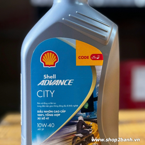 Nhớt shell advance city 10w40 1l cho xe exciter - 3