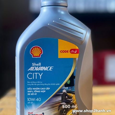 Nhớt shell advance city 10w40 08l cho xe exciter - 2