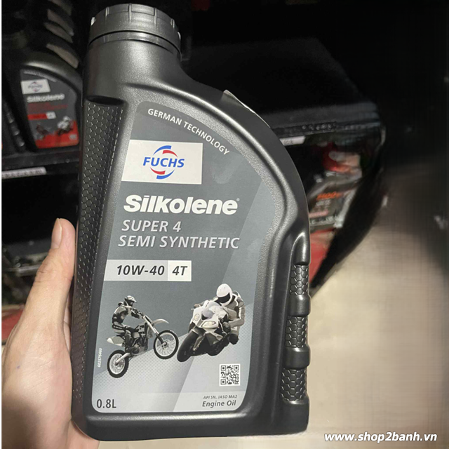 Nhớt fuchs silkolene super 4 10w40 08l cho xe exciter - 1