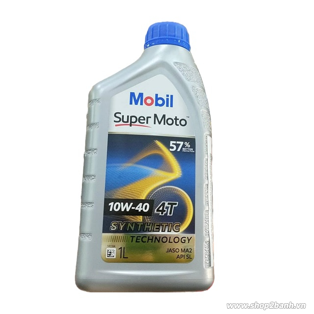 Nhớt mobil super moto 10w40 cho exciter - 1