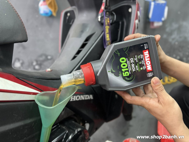 Nhớt motul 5100 4t 10w30 08l cho exciter - 3