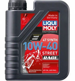 Nhớt Liqui Moly 4T Synth 10W40 Street Race cho Exciter 150