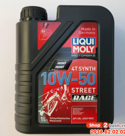 Nhớt Liqui Moly Motorbike Synth 4T 10W50 cho Exciter 150