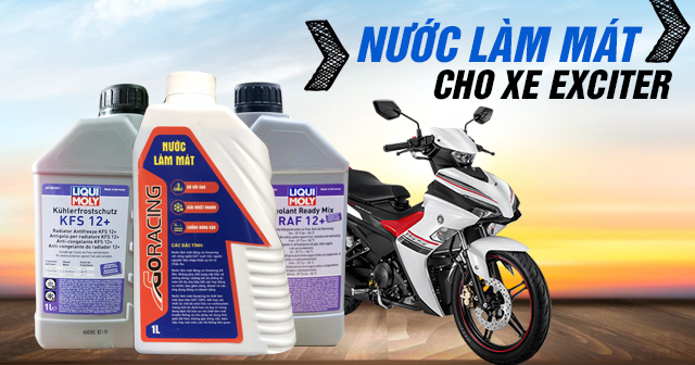 Thay nước làm mát cho Exciter 155 loại nào tốt? Giá bao nhiêu?