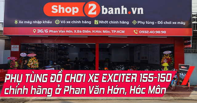Phụ tùng Đồ chơi xe Exciter 155 - 150 chính hãng ở Phan Văn Hớn, Hóc Môn