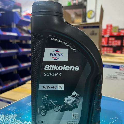 Nhớt Fuchs Silkolene Super 4 10W40 0,8L cho xe Exciter