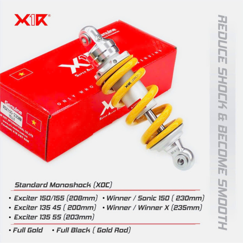 Phuộc X1R Standard cho Exciter 150, Exciter 155 chính hãng