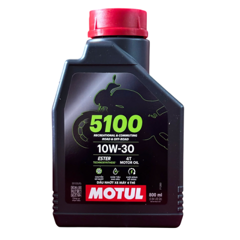 Nhớt Motul 5100 4T 10W30 0.8L cho Exciter