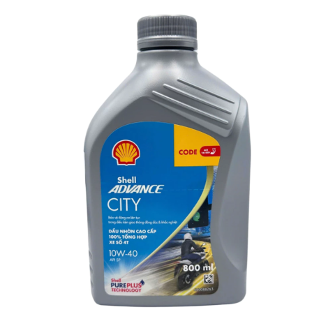 Nhớt Shell Advance City 10W40 0,8L cho xe Exciter
