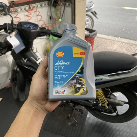 Nhớt Shell Advance City 10W40 0,8L cho xe Exciter